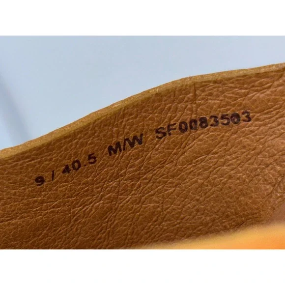 SOFFT Leather Fisherman Sandal Shoe Slide Granola Almeda Tan Woven Mule Flat 9 - Picture 7 of 8